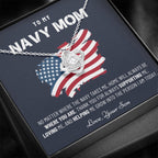 Military Mom Gift, Navy Mom Mothers Day, Navy Mom Gift, Deployment Gift, Navy Mom Necklace from Son, Military, Deploy Gift, Best Navy Mom