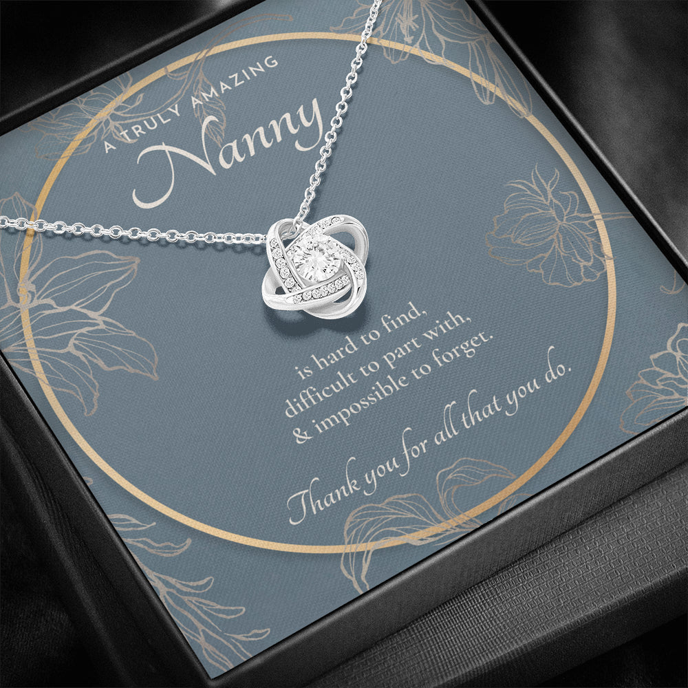 Nanny Appreciation Necklace Gift, Nanny Thank You Gift, Thank you Nanny, Gift for Nanny Leaving, A Truly Amazing Babysitter Gift, Best Nanny