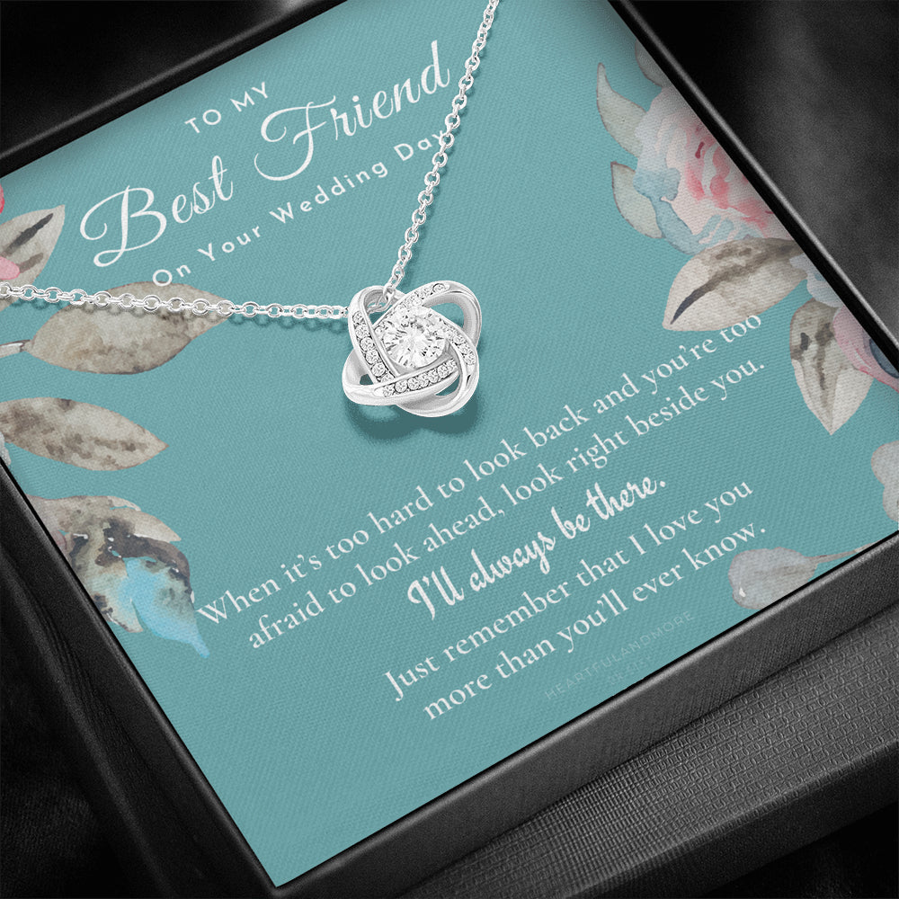 Best Friend Gift on Her Wedding Day, Best Friend to Bride Necklace, Best Friend Gift to Bride, Bride Gift From Maid of Honor, To My Best Friend