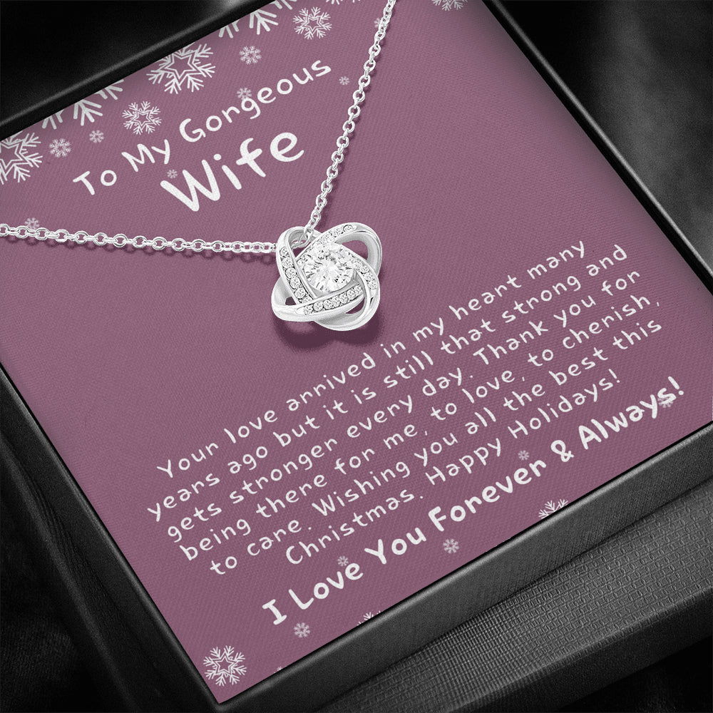 Christmas Gift for Wife, Christmas Gift for Her, Heart Necklace for Wife, Christmas Present for Wife, Christmas Gift Ideas for Wife