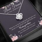 Best Friend Gift on Her Wedding Day, Best Friend to Bride Necklace, Best Friend Gift to Bride, Bride Gift From Maid of Honor, To My Best Friend