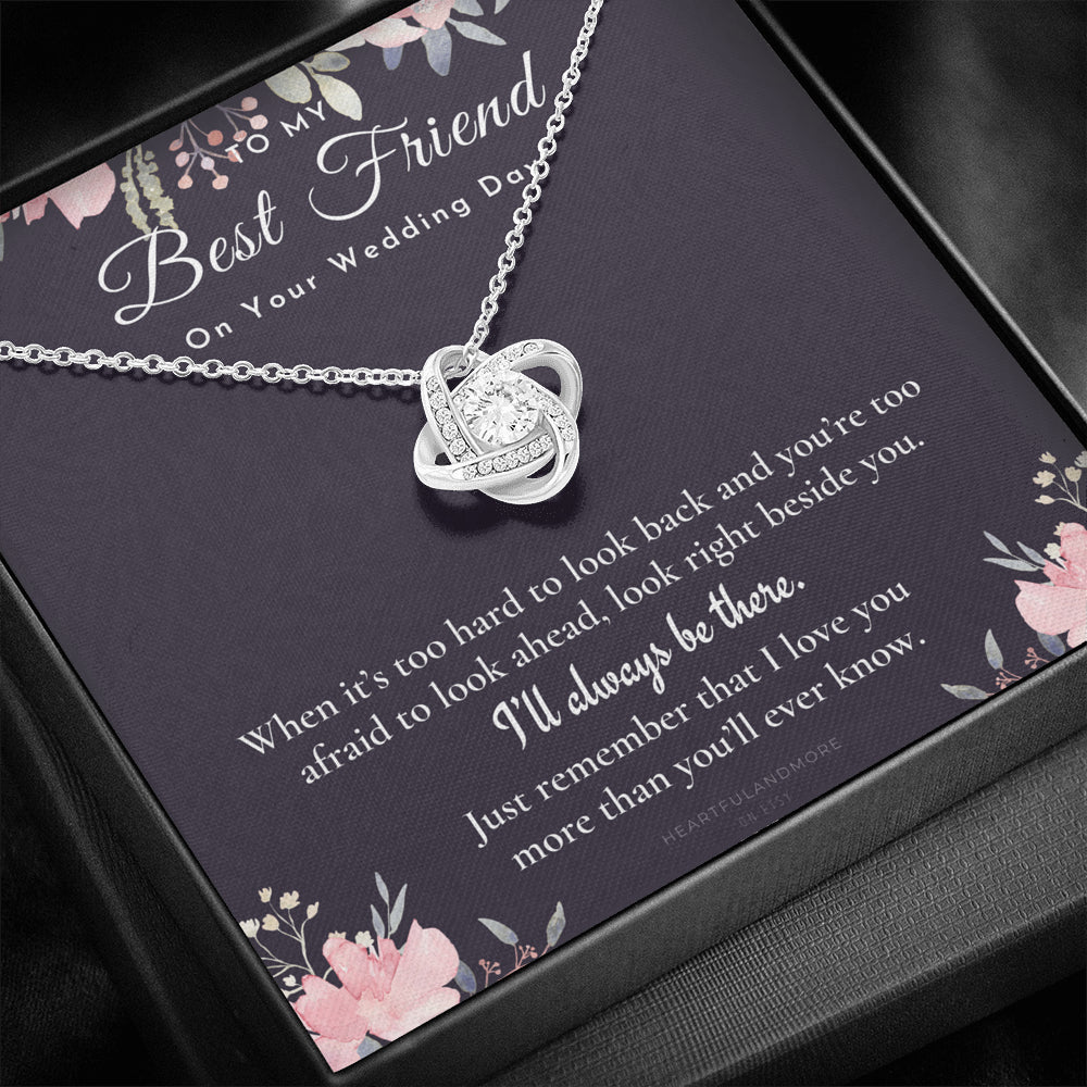 Best Friend Gift on Her Wedding Day, Best Friend to Bride Necklace, Best Friend Gift to Bride, Bride Gift From Maid of Honor, To My Best Friend