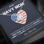 Military Mom Gift, Navy Mom Mothers Day, Navy Mom Gift, Deployment Gift, Navy Mom Necklace from Son, Military, Deploy Gift, Best Navy Mom