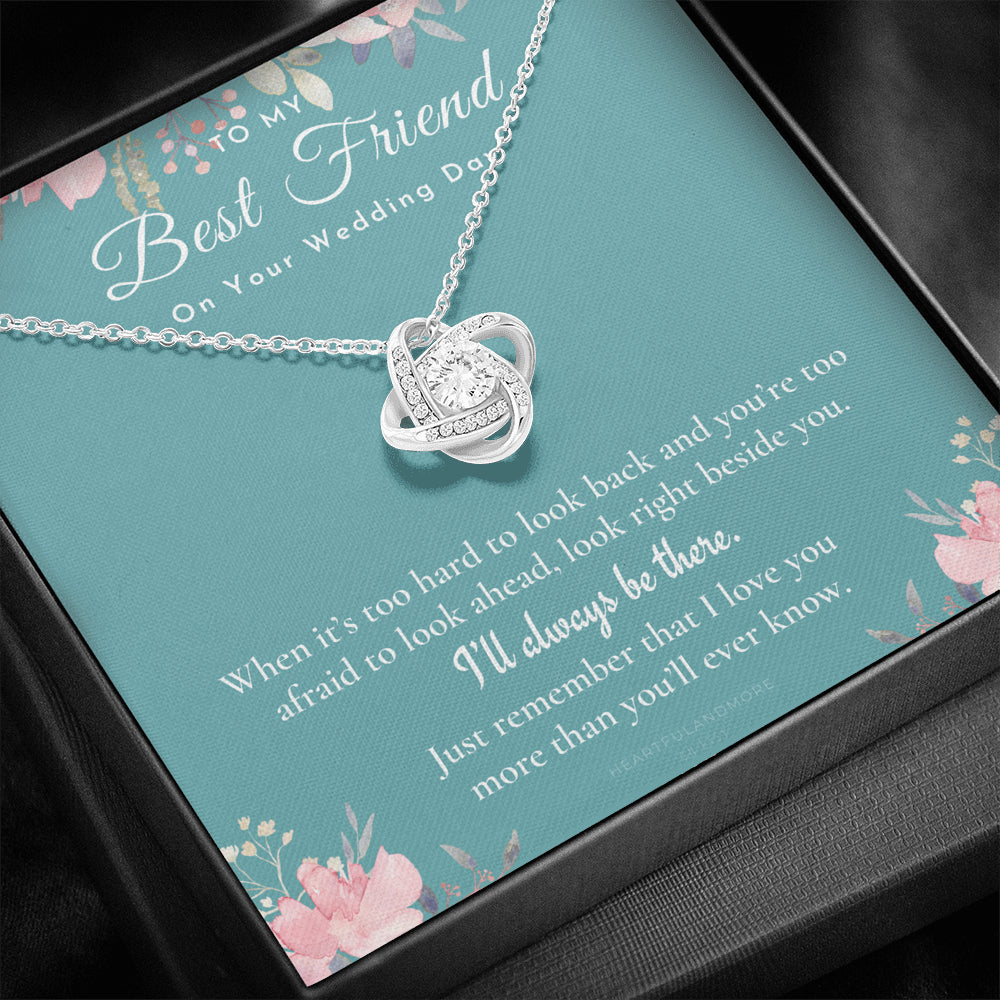 Best Friend Gift on Her Wedding Day, Best Friend to Bride Necklace, Best Friend Gift to Bride, Bride Gift From Maid of Honor, To My Best Friend