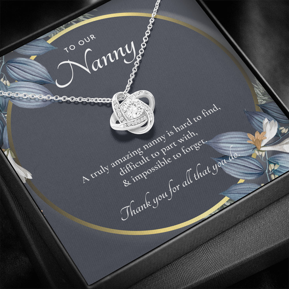 Nanny Appreciation Necklace Gift, Nanny Thank You Gift, Thank you Nanny, Gift for Nanny Leaving, A Truly Amazing Babysitter Gift, Best Nanny