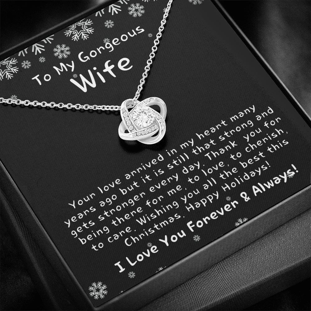 Christmas Gift for Wife, Christmas Gift for Her, Heart Necklace for Wife, Christmas Present for Wife, Christmas Gift Ideas for Wife