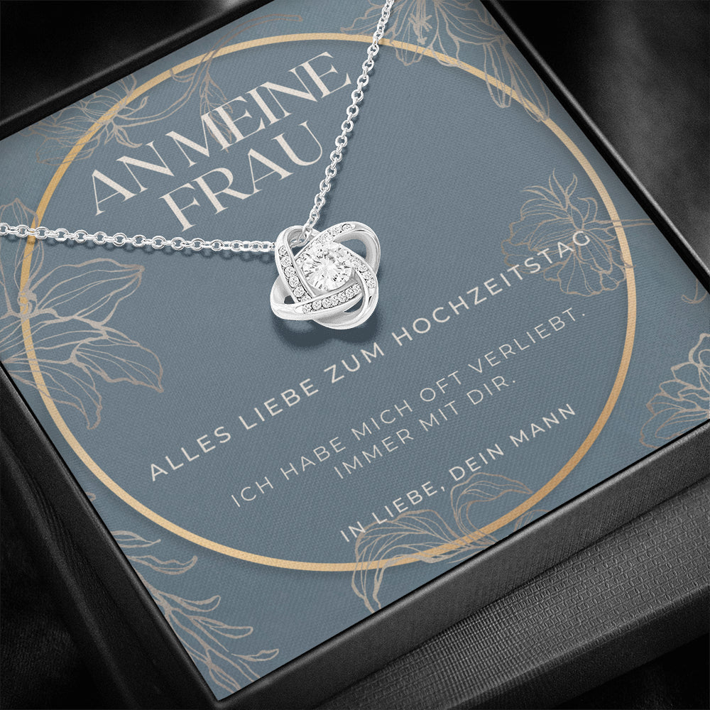 Hochzeitstag Geschenk, Ideen zu 1 Jahr Jubiläumsgeschenke, Zum 1 Hochzeitstag Geschenk für Frau, Halskette für Enfrau,Geschenke zum Jubiläum