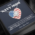 Military Mom Gift, Navy Mom Mothers Day, Navy Mom Gift, Deployment Gift, Navy Mom Necklace from Son, Military, Deploy Gift, Best Navy Mom
