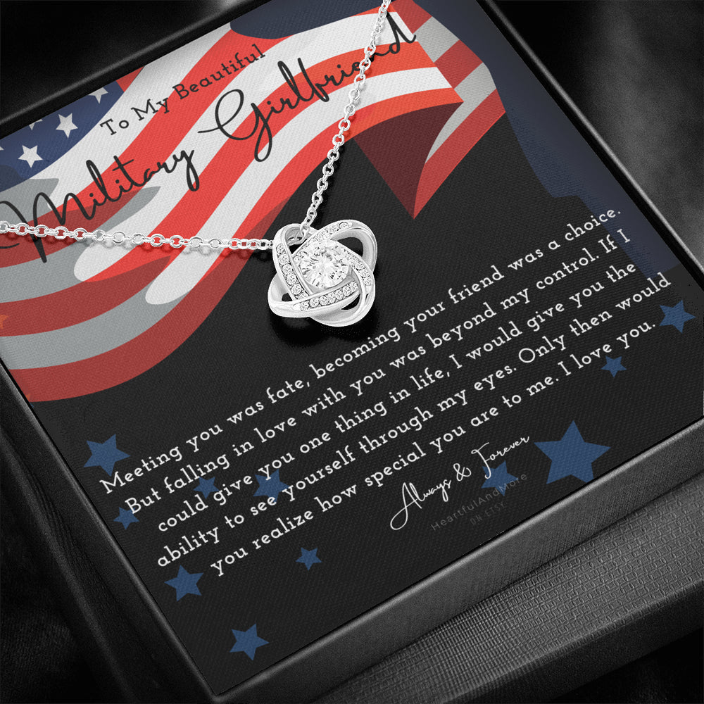 Army Girlfriend Gift, Best Military Girlfriend In The World, Deployment Gift, Gift for Military Girlfriend, Military, Deployment Necklace