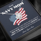 Military Mom Gift, Navy Mom Mothers Day, Navy Mom Gift, Deployment Gift, Navy Mom Necklace from Son, Military, Deploy Gift, Best Navy Mom