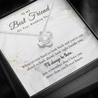 Best Friend Gift on Her Wedding Day, Best Friend to Bride Necklace, Best Friend Gift to Bride, Bride Gift From Maid of Honor, To My Best Friend