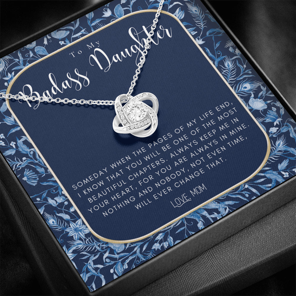 Badass Daughter Gift | To My Daughter Necklace From Mom | Grown Up Daughter Gift From Mom | Gift For Daughter from Mom | Daughter's birthday