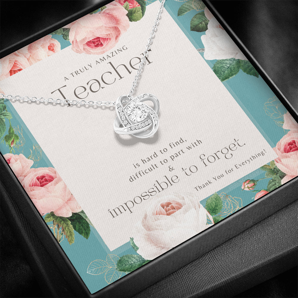 Teacher Gift, Gift for Teacher Necklace, A Truly Amazing Teacher Appreciation Gift