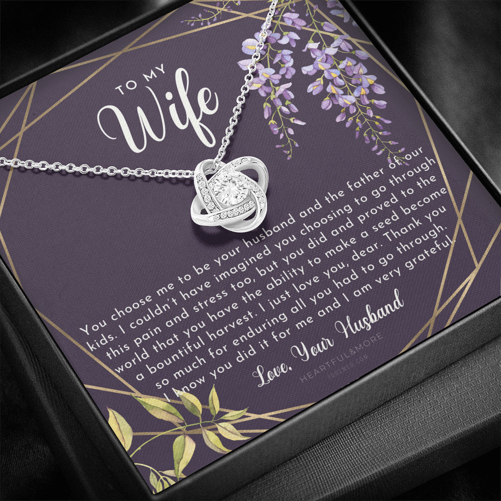 Postpartum Gift for Wife, Gift for Wife Post Pregnancy, Becoming A Mother Gift, Wife After Pregnancy Necklace, Wife Becoming A Mom
