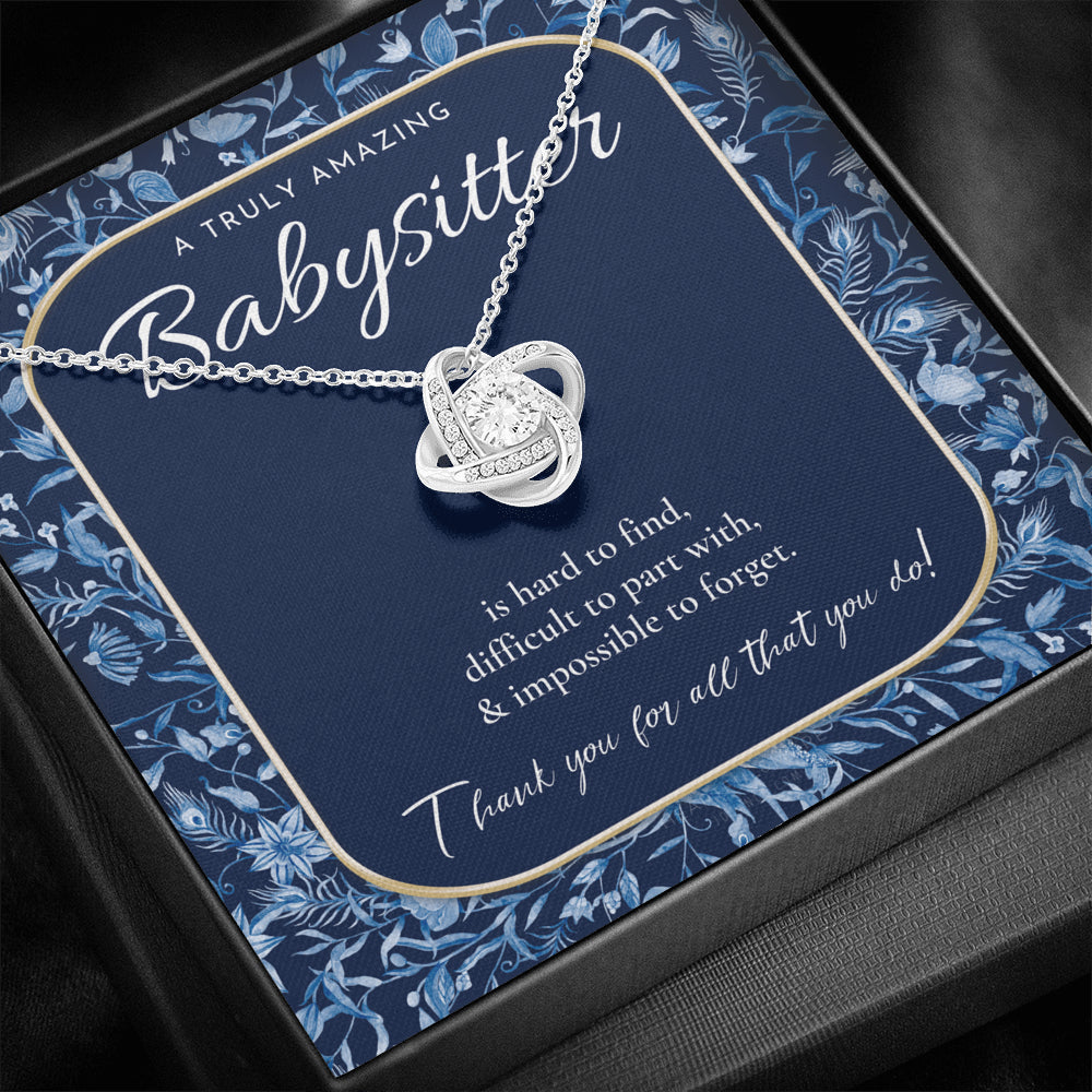 Nanny Appreciation Necklace Gift, Nanny Thank You Gift, Thank you Nanny, Gift for Nanny Leaving, A Truly Amazing Babysitter Gift, Best Nanny