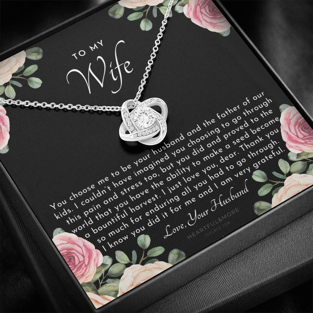 Postpartum Gift for Wife, Gift for Wife Post Pregnancy, Becoming A Mother Gift, Wife After Pregnancy Necklace, Wife Becoming A Mom