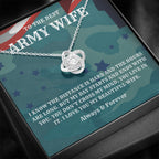 Army Wife Gift, Military Gift Wife, To The Best Army Wife In The World, Army Jewelry, Deployment Necklace, Deployment Gift, Gift for Army Wife
