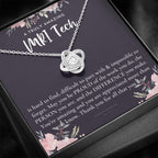 Gift For Female MRI Tech, MRI Tech Retirement Gift, MRI Tech Appreciation Gift, Birthday, Love Knot Necklace