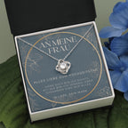 Alles liebe zum hochzeitstag, Ideen zu 1 jahr jubiläumsgeschenke, Zum 1 Hochzeitstag Geschenk für Frau, Halskette für deutsche Ehefrau