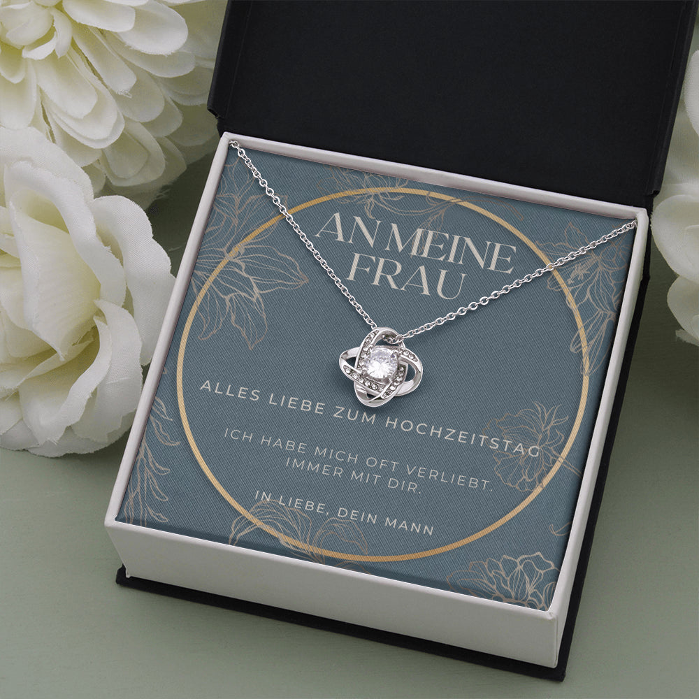 Hochzeitstag Geschenk, Ideen zu 1 Jahr Jubiläumsgeschenke, Zum 1 Hochzeitstag Geschenk für Frau, Halskette für Enfrau,Geschenke zum Jubiläum