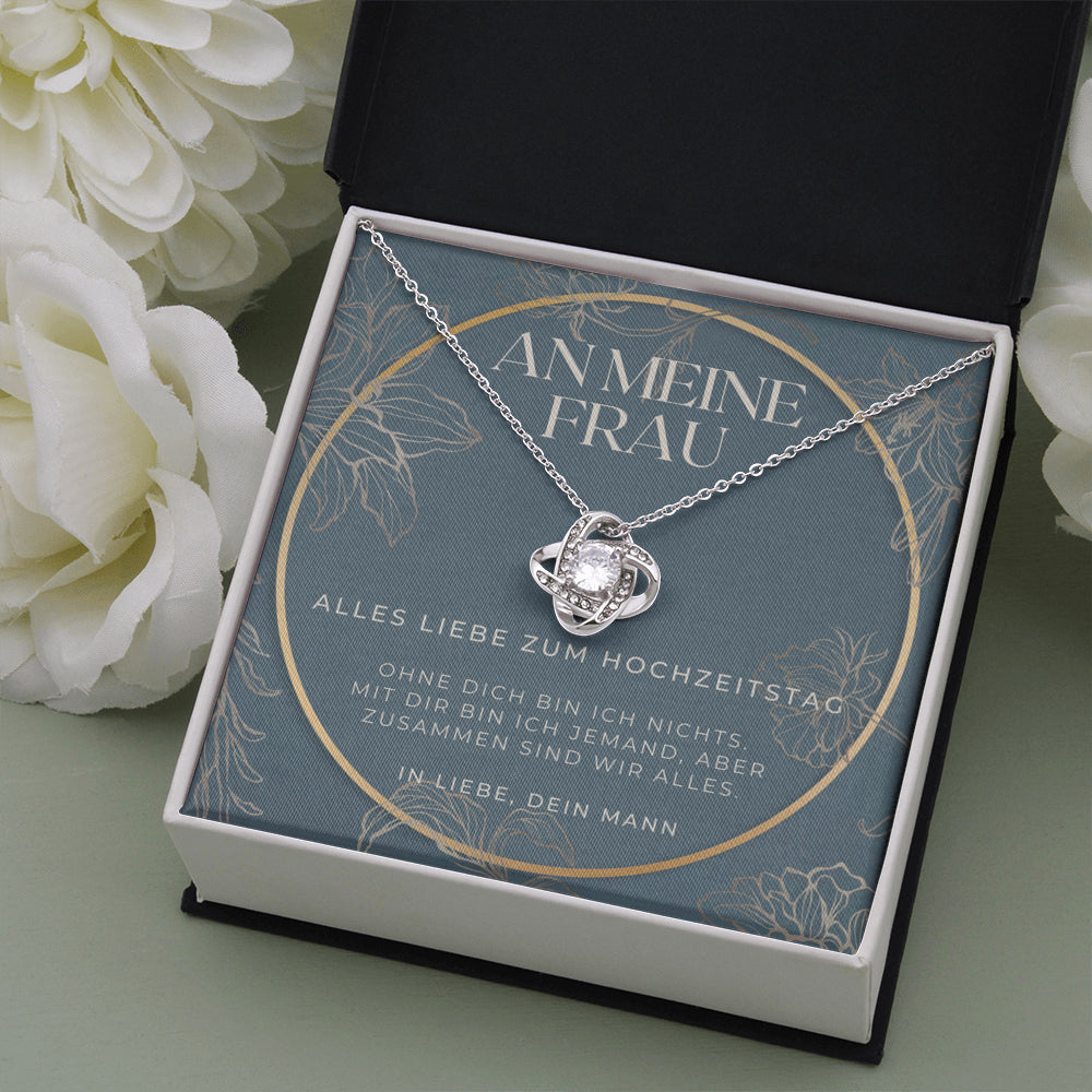 Alles liebe zum hochzeitstag, Ideen zu 1 jahr jubiläumsgeschenke, Zum 1 Hochzeitstag Geschenk für Frau, Halskette für deutsche Ehefrau