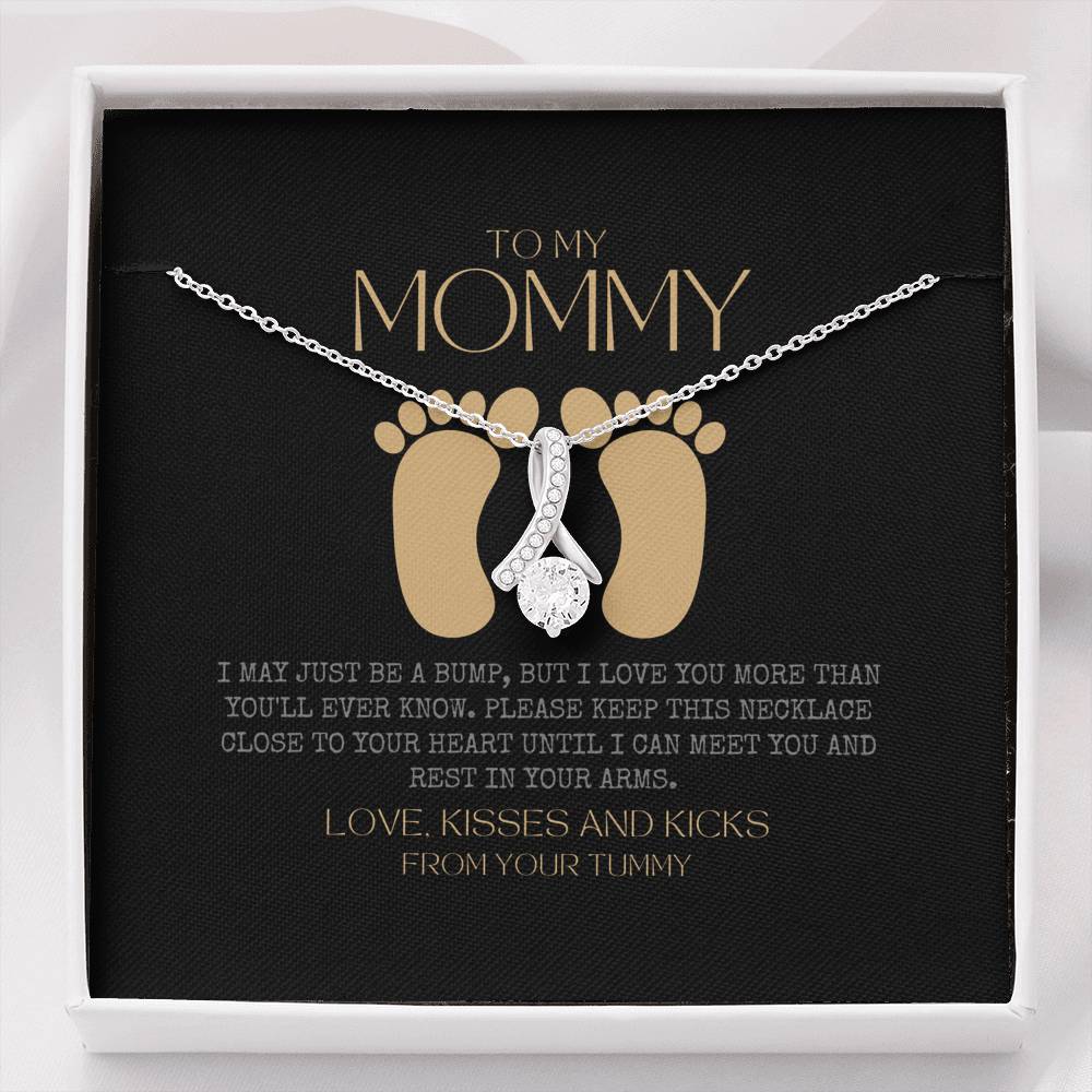 Baby shower gift | New Mommy Necklace | Pregnant Wife Gift | To My Mommy | I May Just Be A Bump But I Love You More Than You Ever Know | To mummy from bump | To Mommy to be | Pregnancy Gift for First Time Mom | New Mom in Hospital | Gift for Pregnant Wife