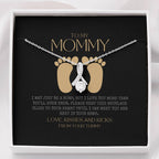 Baby shower gift | New Mommy Necklace | Pregnant Wife Gift | To My Mommy | I May Just Be A Bump But I Love You More Than You Ever Know | To mummy from bump | To Mommy to be | Pregnancy Gift for First Time Mom | New Mom in Hospital | Gift for Pregnant Wife