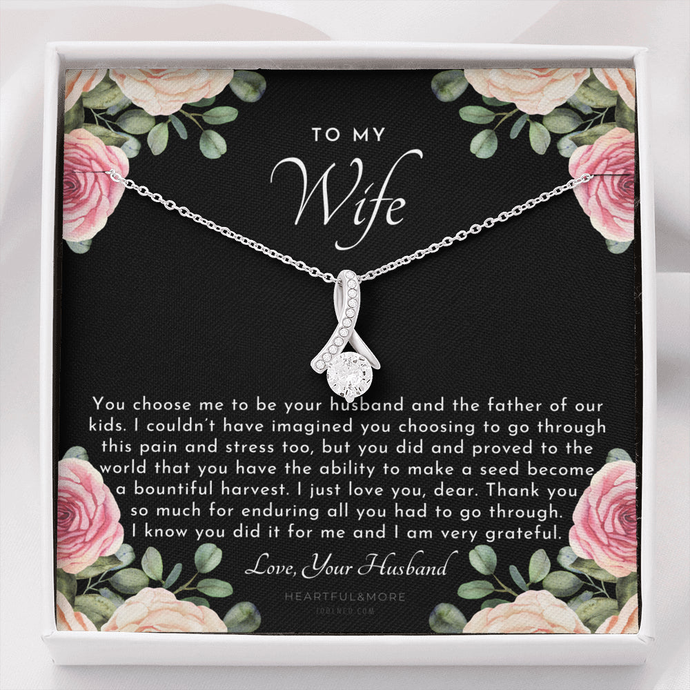 ALLURING BEAUTY Necklace, Postpartum Gift for Wife, Gift for Wife Post Pregnancy, Becoming A Mother Gift, Gift For Wife Birth, Wife After Pregnancy Necklace, Wife Becoming A Mom