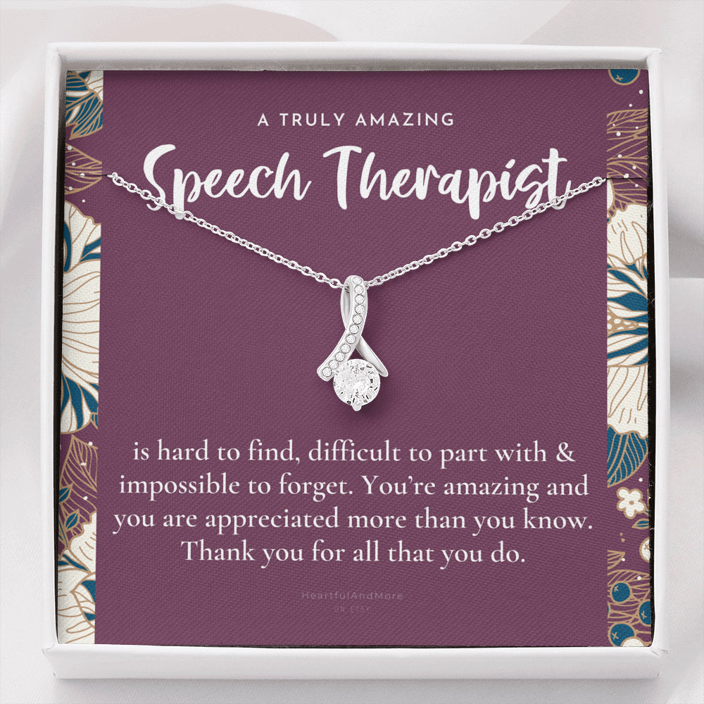 Speech Therapist Gift, Amazing Speech Therapist Gift Necklace, Language Pathologist, Gift for Speech Pathologist