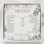 ALLURING BEAUTY Necklace, To My Sister, Live Your Dreams, Gift for Sister from Sister, Sister Birthday, Graduation, Christmas Present