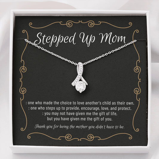 Stepmom Necklace, Stepmom Birthday Gift Idea, Meaningful Stepmom Gift, Thank You Stepmom, Unbiological Mom Gift, Bonus Mom Necklace4 ALLURING BEAUTY Necklace