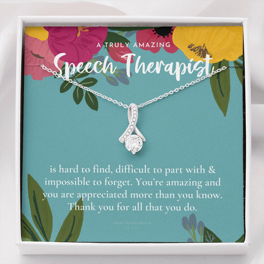 Speech Therapist Gift, Amazing Speech Therapist Gift Necklace, Language Pathologist, Gift for Speech Pathologist