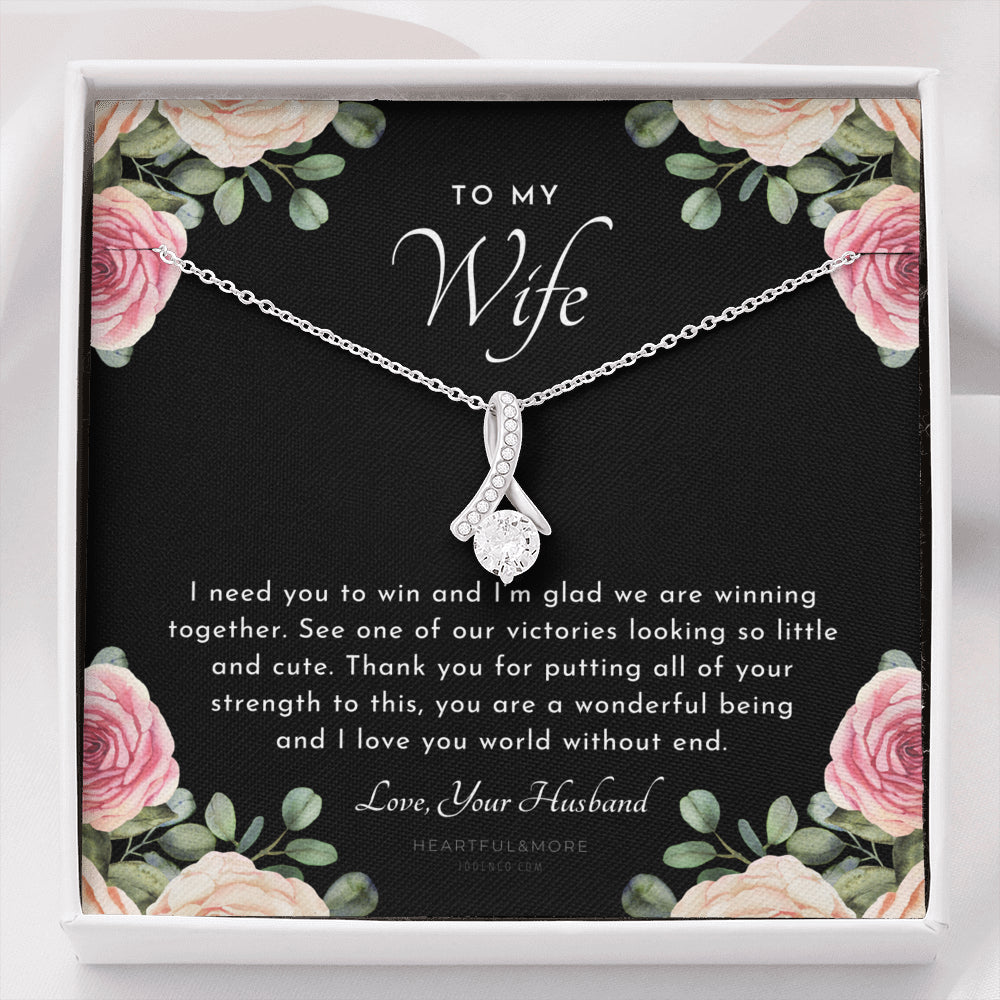 ALLURING BEAUTY Necklace, Postpartum Gift for Wife, Gift for Wife Post Pregnancy, Becoming A Mother Gift, Gift For Wife Birth, Wife After Pregnancy Necklace, Wife Becoming A Mom