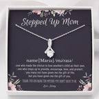 Stepmom Necklace, Stepmom Birthday Gift Idea, Meaningful Stepmom Gift, Thank You Stepmom, Unbiological Mom Gift, Bonus Mom Necklace