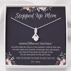 Stepmom Necklace, Stepmom Birthday Gift Idea, Meaningful Stepmom Gift, Thank You Stepmom, Unbiological Mom Gift, Bonus Mom Necklace