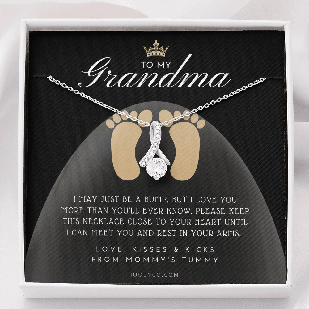 New Grandma Gift | Mom to Grandma Necklace | Pregnancy Announcement Grandparent | First Time Grandma Gifts | New Grandma Necklace