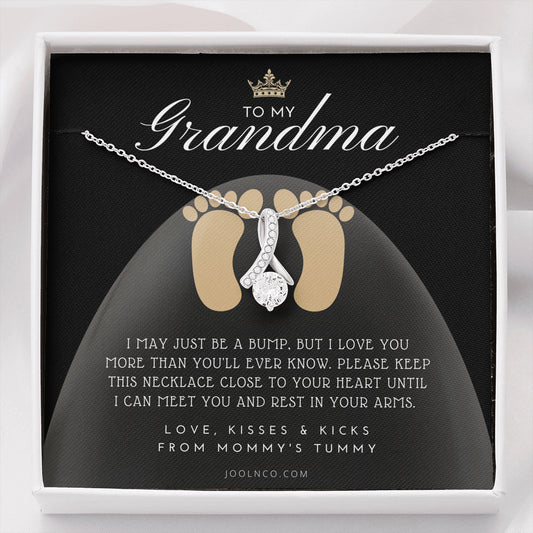 New Grandma Gift | Mom to Grandma Necklace | Pregnancy Announcement Grandparent | First Time Grandma Gifts | New Grandma Necklace