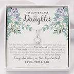To Our Badass Daughter, Straighten Your Crown Necklace, Parents Daughter Necklace, Daughter Graduation Gift, Graduation on Pandemic