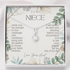 ALLURING BEAUTY Necklace, To My Niece, Live Your Dreams, Gift for Niece from Aunt, Niece Birthday, Graduation, Christmas Present