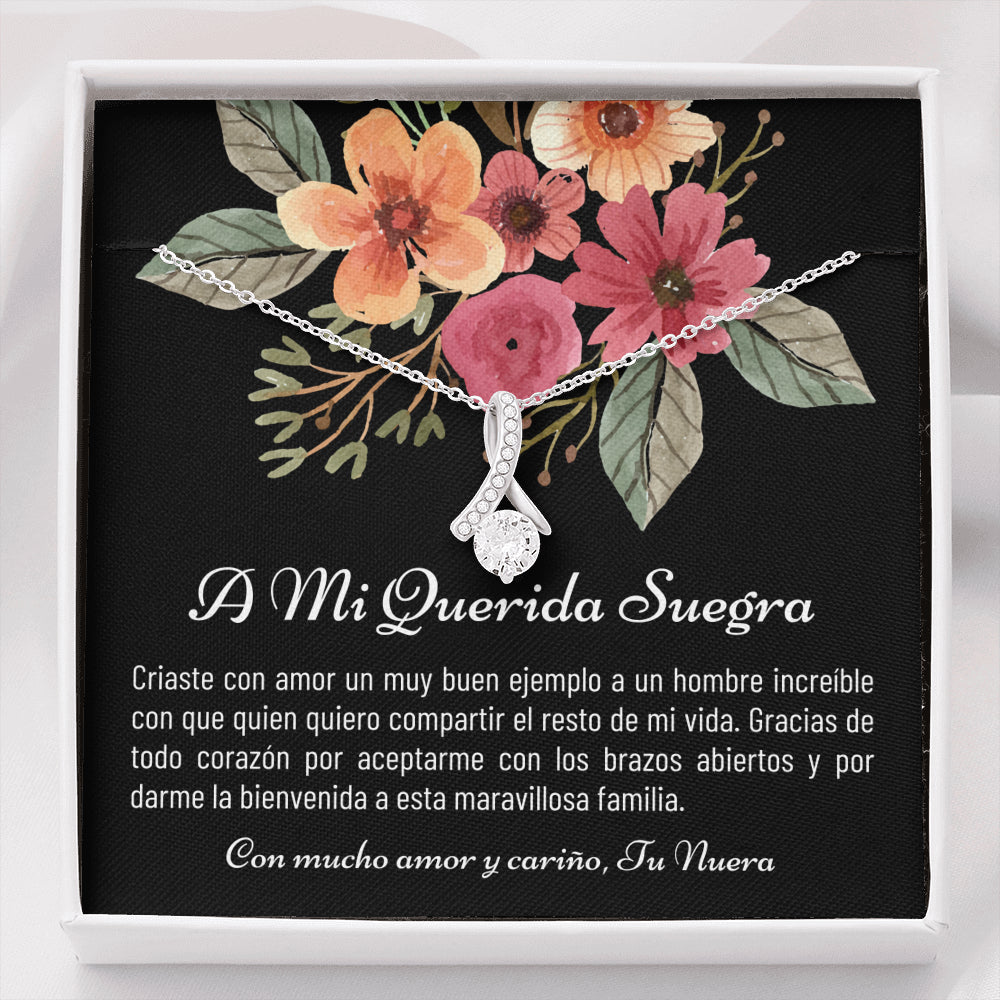 Suegra Gift, Suegra Necklace, spanish mom in law, mom in law gift, suegra necklace gift, suegra, Nuera A Suegra, from daughter in law, spanish wedding, Mi Suegra, Para Mi Suegra, suegra jewelry, Spanish wedding gift