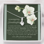 ALLURING BEAUTY Necklace, Gift for Granddaughter from Grandma & Grandpa, To Our Granddaughter, Live Your Dreams, Birthday, Graduation, Christmas