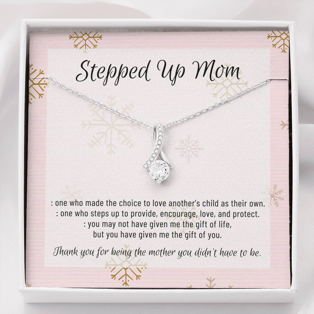 Stepmom Necklace, Stepmom Birthday Gift Idea, Meaningful Stepmom Gift, Thank You Stepmom, Unbiological Mom Gift, Bonus Mom Necklace