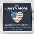Military Mom Gift, Navy Mom Mothers Day, Navy Mom Gift, Deployment Gift, Navy Mom Necklace from Son, Military, Deploy Gift, Best Navy Mom