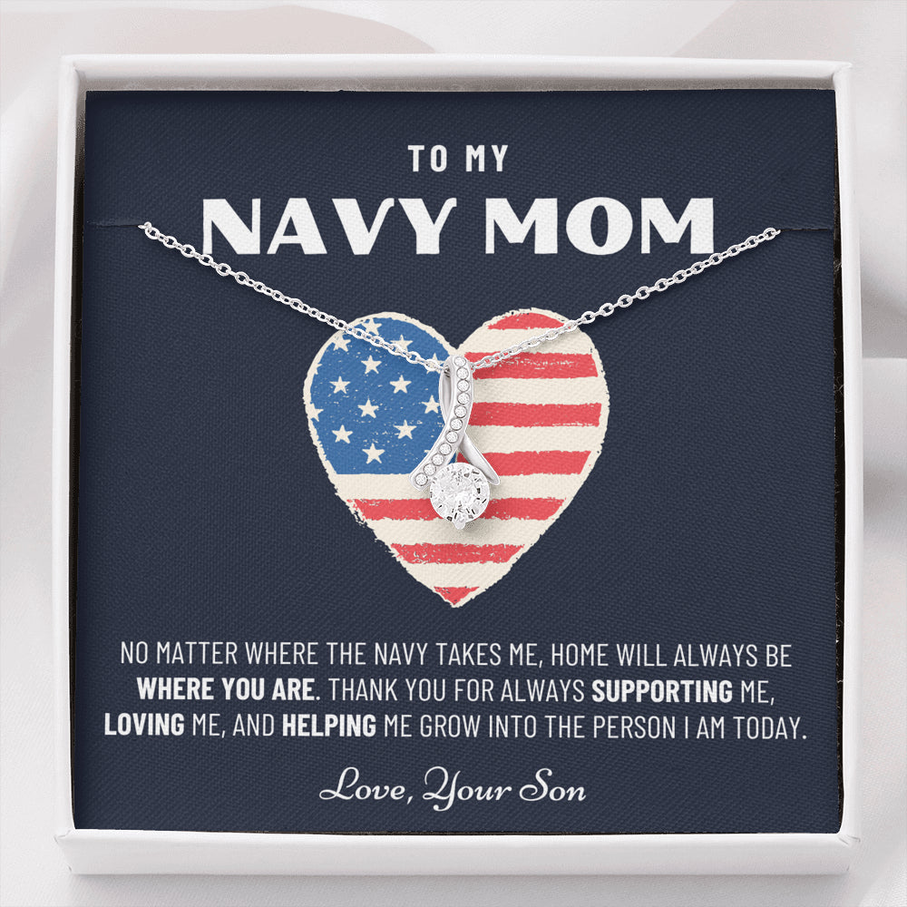 Military Mom Gift, Navy Mom Mothers Day, Navy Mom Gift, Deployment Gift, Navy Mom Necklace from Son, Military, Deploy Gift, Best Navy Mom
