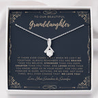ALLURING BEAUTY Necklace, Gift for Granddaughter from Grandma & Grandpa, To Our Granddaughter, Live Your Dreams, Birthday, Graduation, Christmas