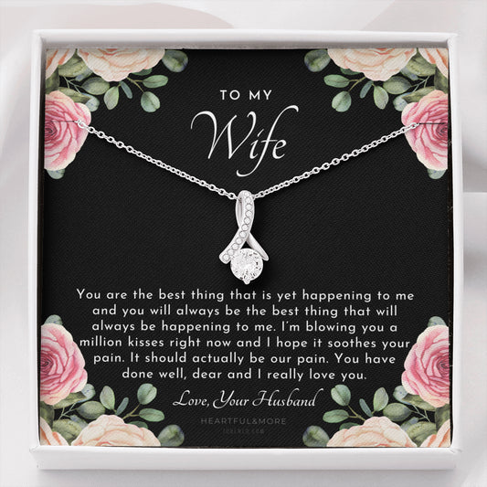 ALLURING BEAUTY Necklace, Postpartum Gift for Wife, Gift for Wife Post Pregnancy, Becoming A Mother Gift, Gift For Wife Birth, Wife After Pregnancy Necklace, Wife Becoming A Mom