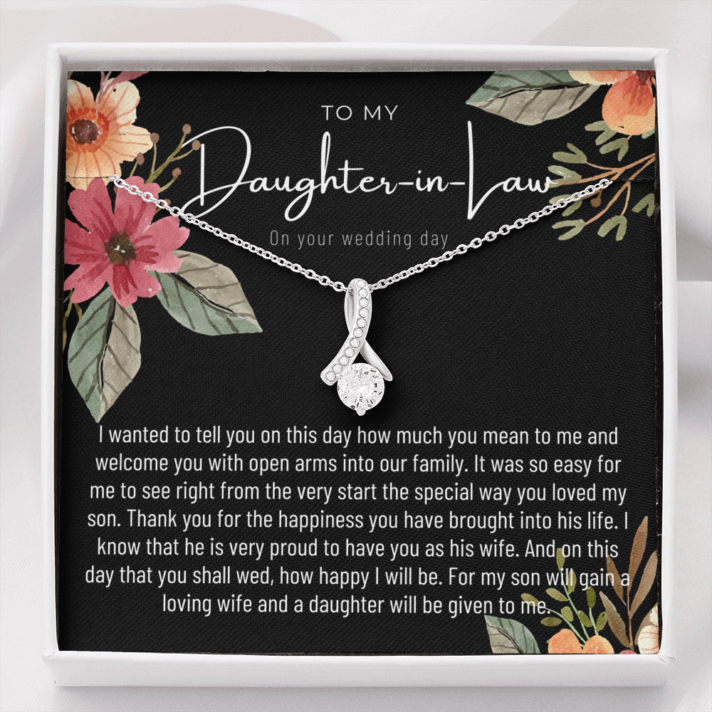Daughter In Law Gift on Wedding Day, Future Daughter In Law, Wedding Gift, Bride Gift from Mother In Law, Daughter-In-Law Jewelry