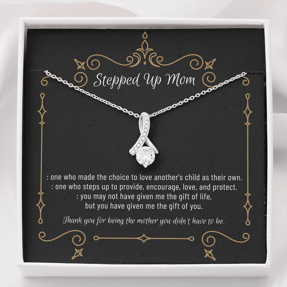 Stepmom Necklace, Stepmom Birthday Gift Idea, Meaningful Stepmom Gift, Thank You Stepmom, Unbiological Mom Gift, Bonus Mom Necklace