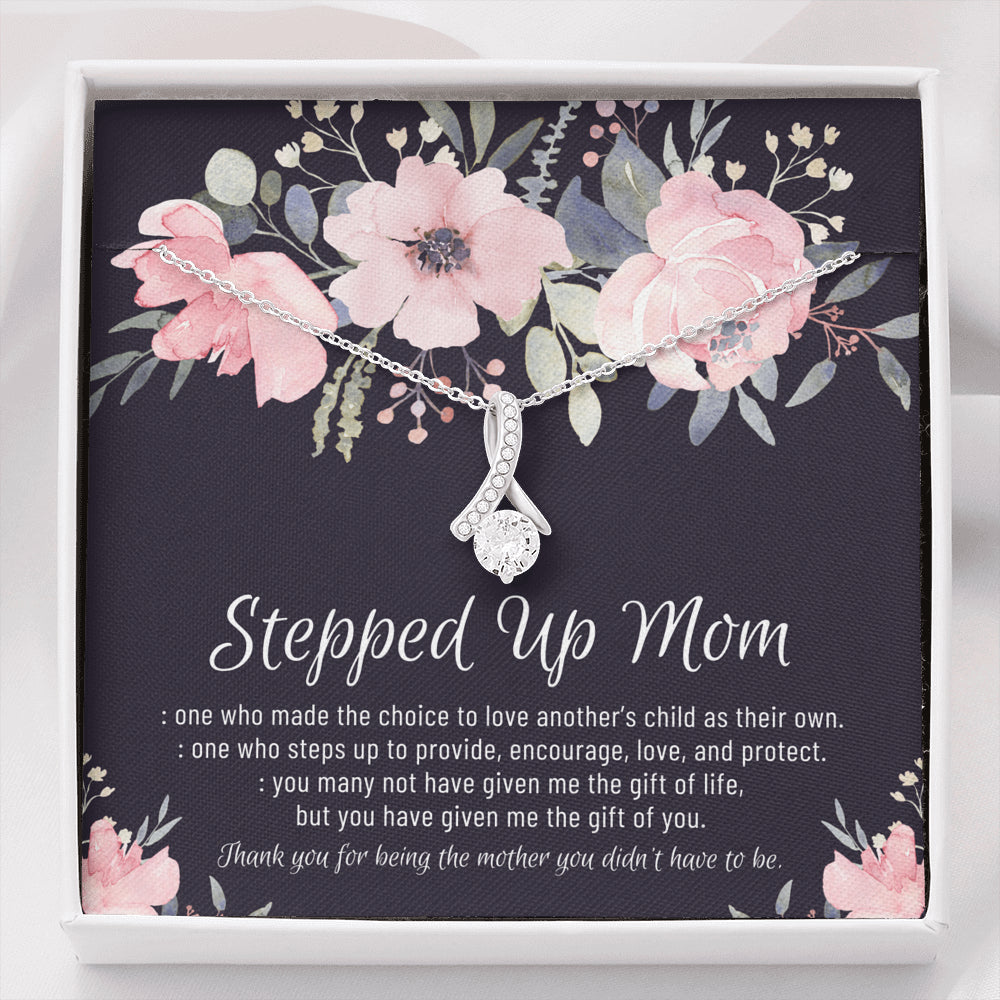 Stepmom Necklace, Stepmom Birthday Gift Idea, Meaningful Stepmom Gift, Thank You Stepmom, Unbiological Mom Gift, Bonus Mom Necklace