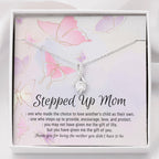 Stepmom Necklace, Stepmom Birthday Gift Idea, Meaningful Stepmom Gift, Thank You Stepmom, Unbiological Mom Gift, Bonus Mom Necklace